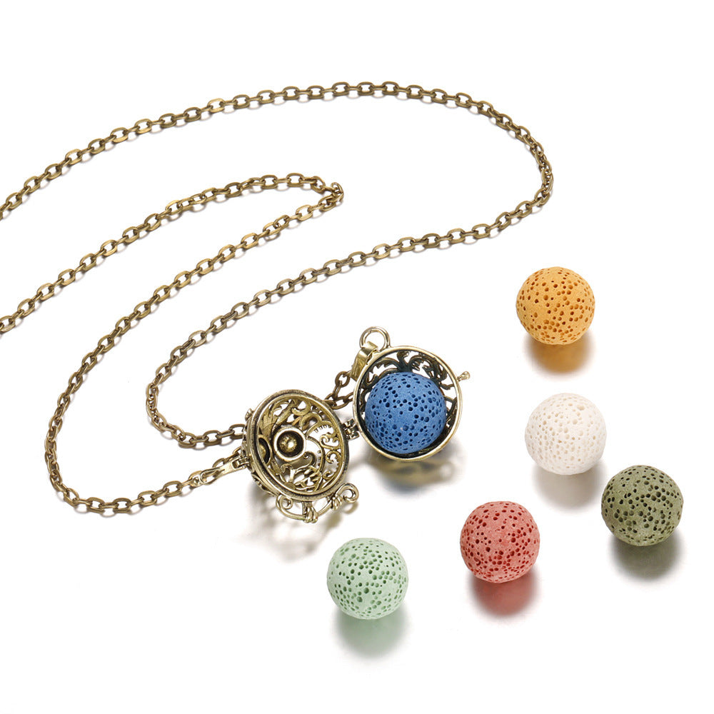 Mexican Nuclear Perfume Beads Ball Aromatherapy Small Necklace Accessories