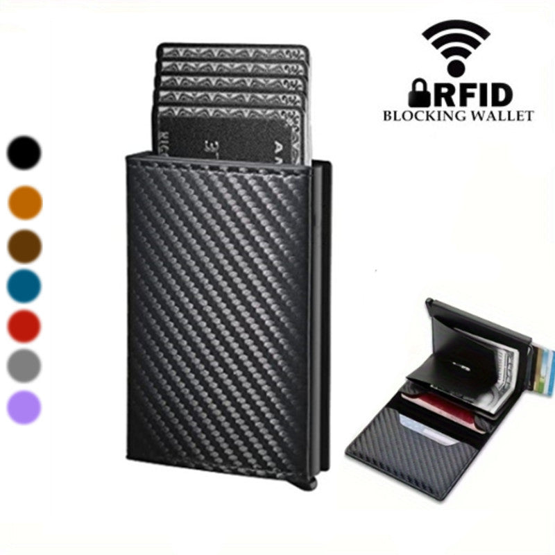 Carbon Fiber RFID Anti-theft Swiping Automatic Pop-up Card Package