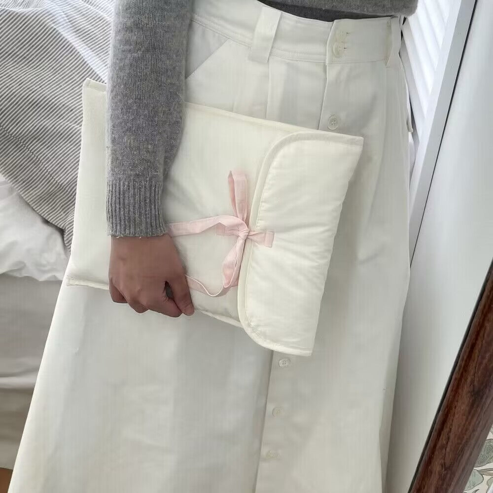 Women's Ballet Style Bow Quilted Computer Bag