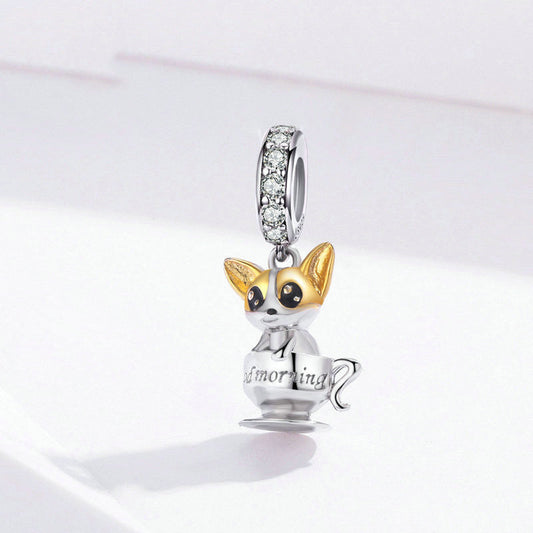 Dog Teacup Dog Pendant