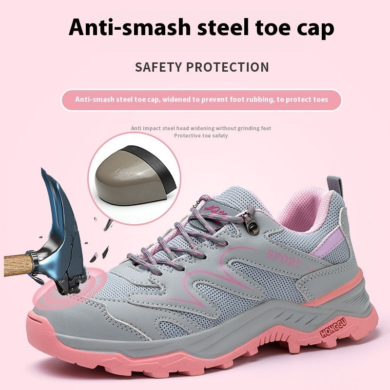 Women's Work Shoes Anti-smashing And Anti-penetration Breathable Lightweight