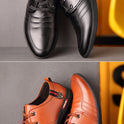 Men's soft bottom leather shoes