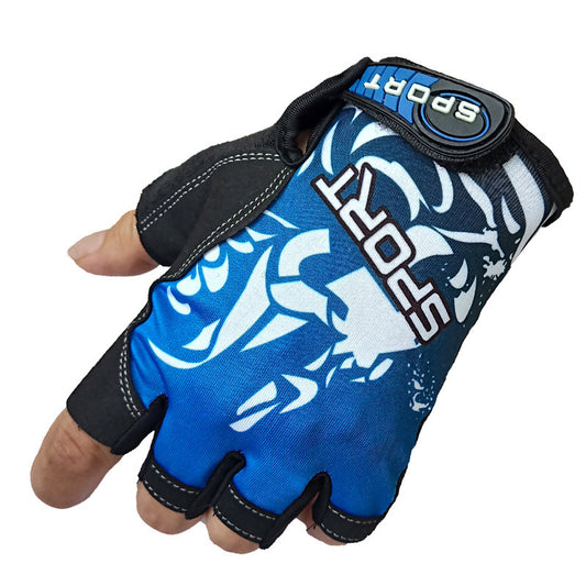 Sports half finger fitness gloves