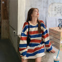 Loose striped sweatshirt