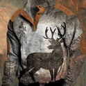 Spring And Autumn Zipper Digital Printing Men's Sweater