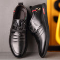 Men's soft bottom leather shoes