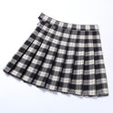 Spring New European And American Fan AA High Waist Plaid Skirt British Wind College Wind And Play Short Skirt Skirt