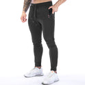 Solid Color Zip Pocket Sports Trousers