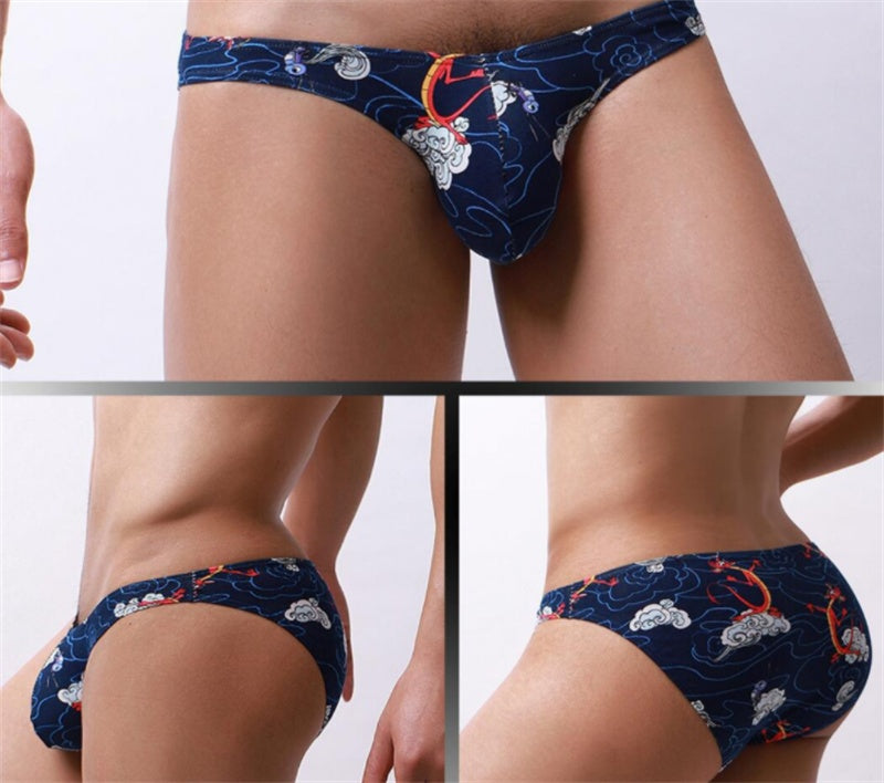 Low Waist Printed Pattern Men's Underwear