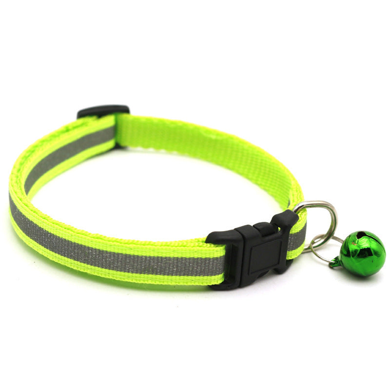 Reflective Patch Bell Cat Pet Collar