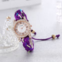 Macaron Color DIY Hand Weaving Bracelet Watch