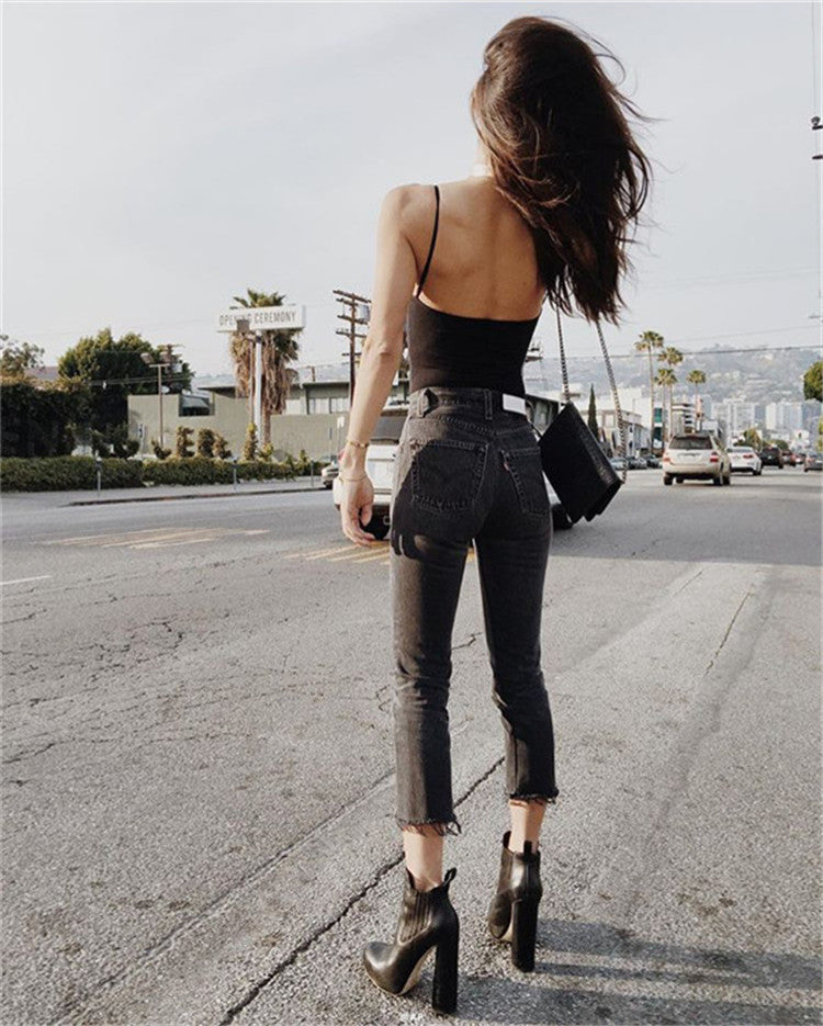 Back suspender Jumpsuit