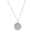 Rose coin single layer rose design simple clavicle chain