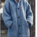 Mid-length sweater new cardigan hooded jacket