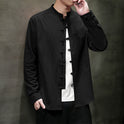 Men's Embroidery Buckle Hanfu Shirt Coat