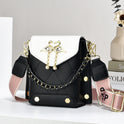 New Stylish Good Texture Shoulder Bag All-matching Western Style Pearl Chain Small Bag