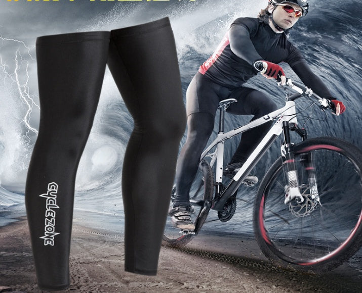 Cycling leg cover sun protection leggings outdoor sports mountaineering fishing long high elastic leg sets bicycle equipment