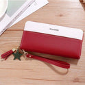 PU Imitation Leather Card Case Zipper Wallet