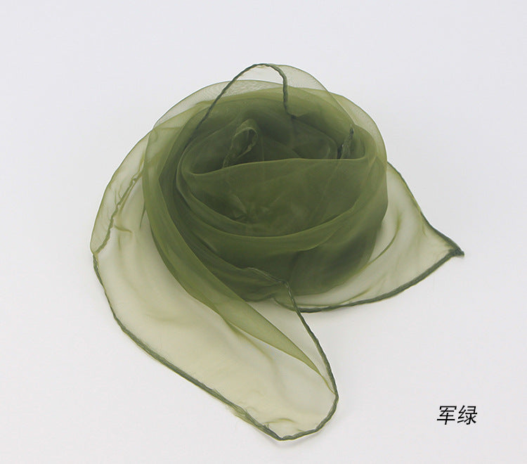 Perform Dance New Pure Color Chiffon Scarf