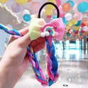 Children's Cartoon Color Bow Wig Hair Rope