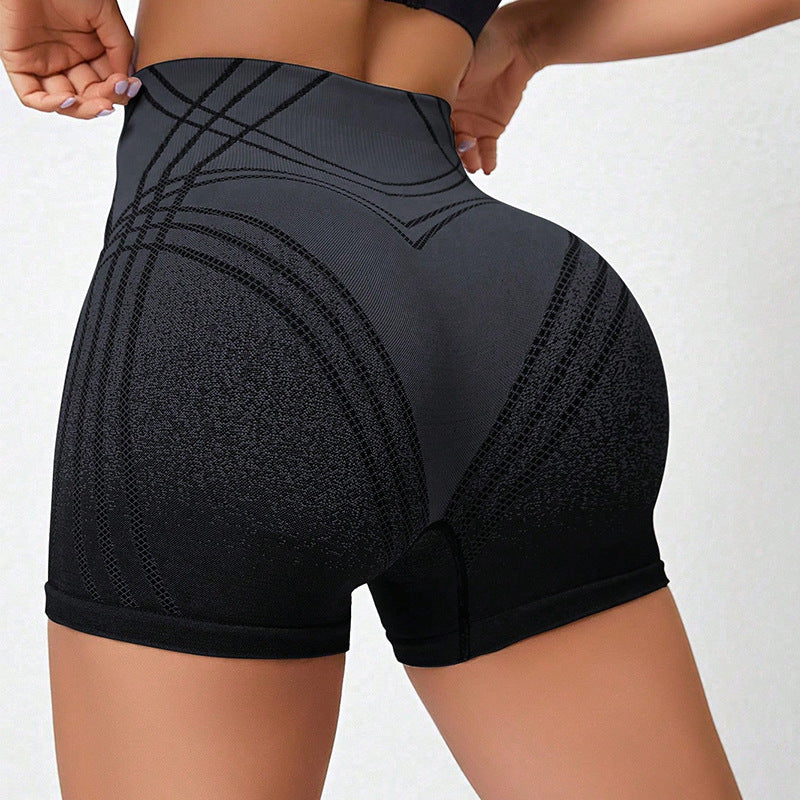 Female Gradient Sports And Fitness Shorts