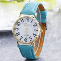 Geneva women's digital belt watch simple large digital fashion shell face