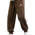 Men's Corduroy Loose Jogging Overalls