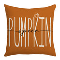 Pumpkin Maple Leaf Hand-painted Text Cushion Pillow Cover