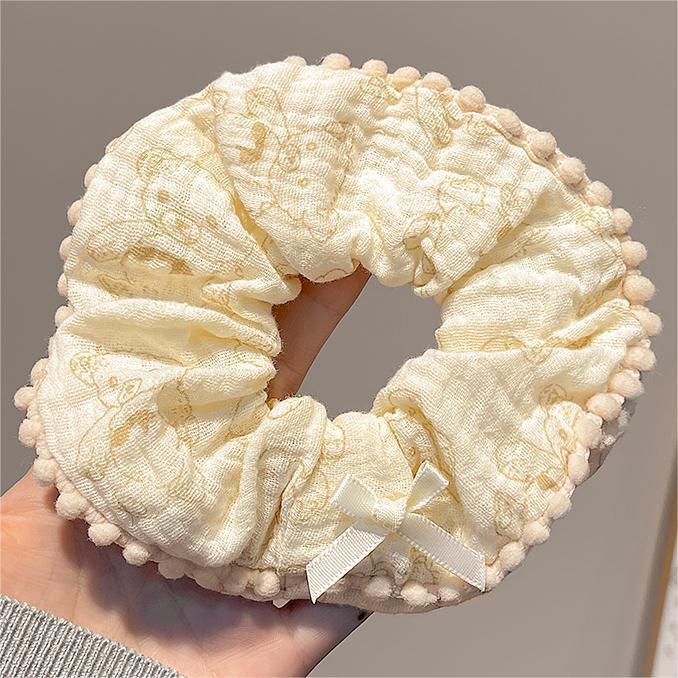 Bear Large Intestine Hair Band Sweet Cute Female Balls Hair Tie