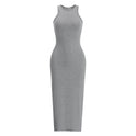 Summer  Hot Girl Tight Sleeveless Sheath Long Dress