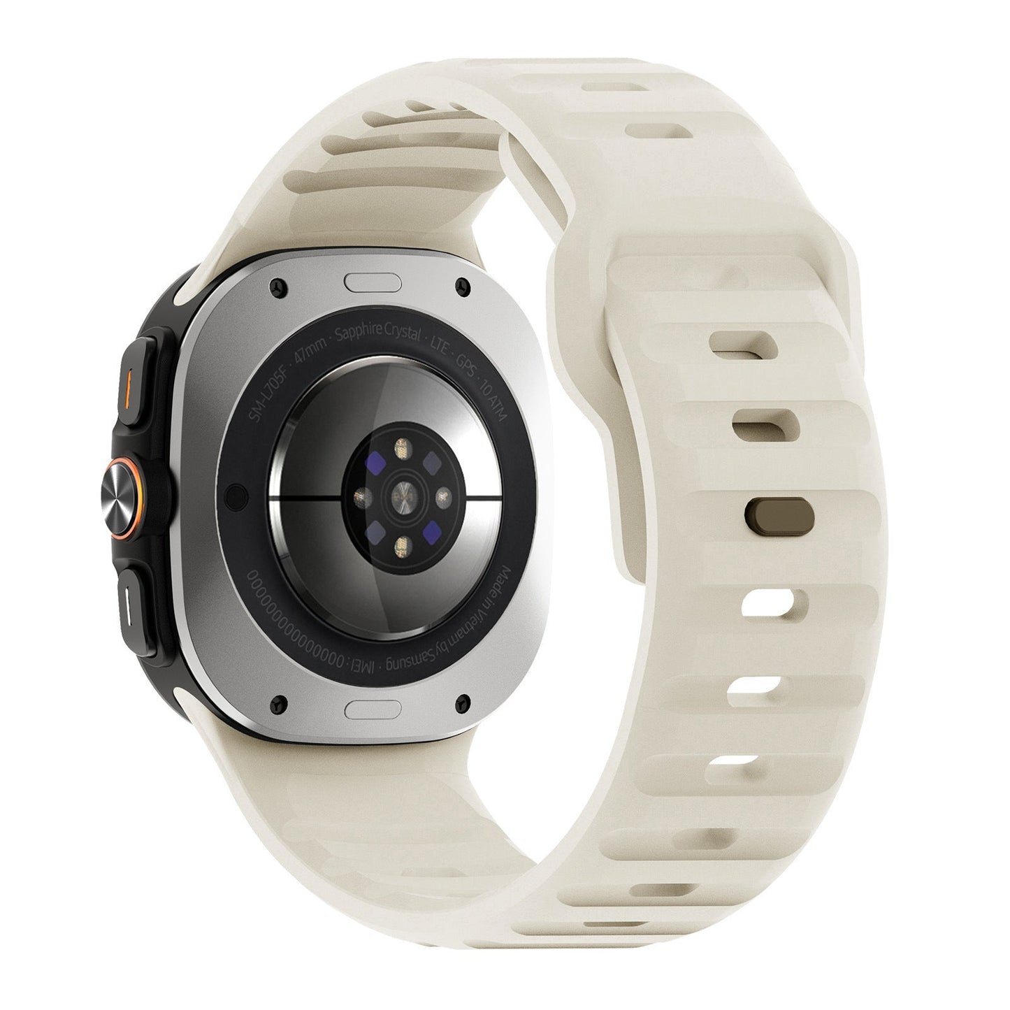حزام سيليكون قابل للتطبيق على ساعة Ultra Wave Reverse Buckle مقاس 47 مم