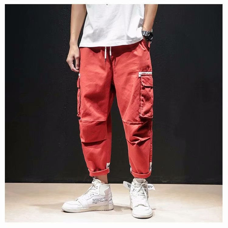 Loose Straight 9 Points Hip Hop Pants