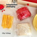 Creative French Fries Sealing Clip Magnetic Refrigerator Sticker Storage Box Food Snacks Multi-function Pen Holder