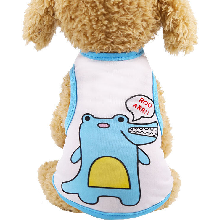 Cartoon Pet Vest Teddy Puppy Dog Clothes