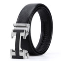 Men's Automatic Leather Buckle Business Belt