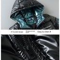 Winter Down Thick Bright Leather Cotton-padded Jacket