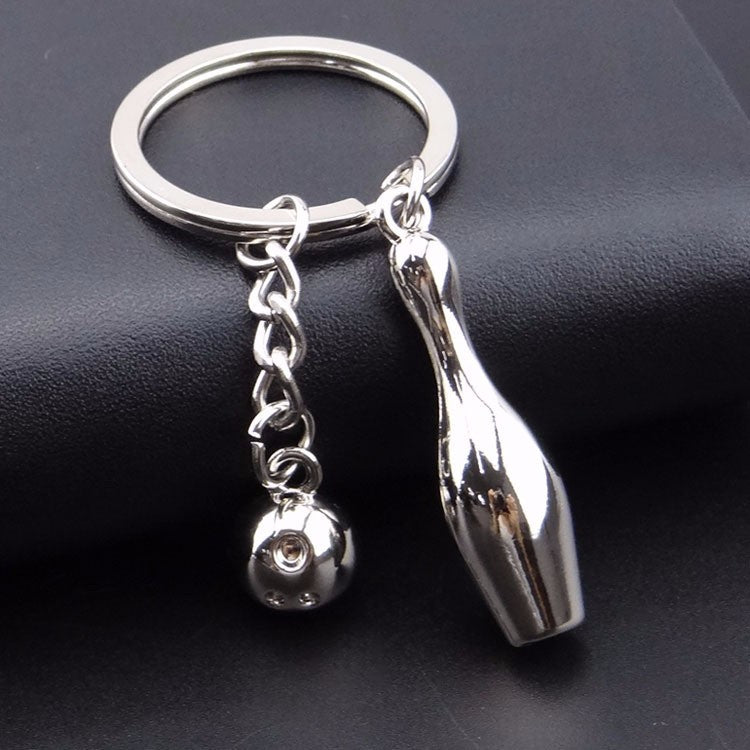 Creative Bowling Shape Keychain Chain Pendant