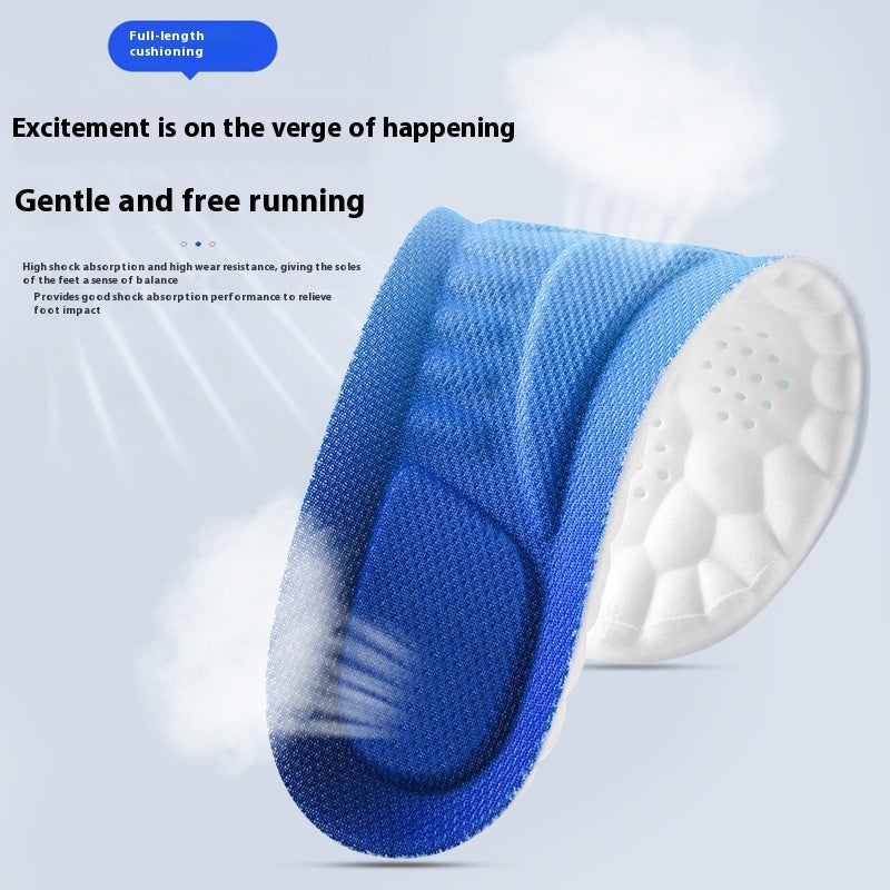 Plastic Mobile Phone Cloud Technology 4D Sports Shock-absorbing Insole