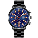 Stainless Steel Luminous Quartz Wristwatch For Men