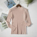 Early Autumn Half Turtleneck Sweater Ladies Pullover