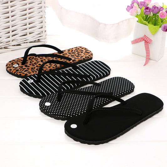 Fashion Flat Flip Flops Non-slip Slipper Soles Heel