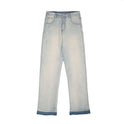 Men's Foot Burr Base Straight-leg Trousers