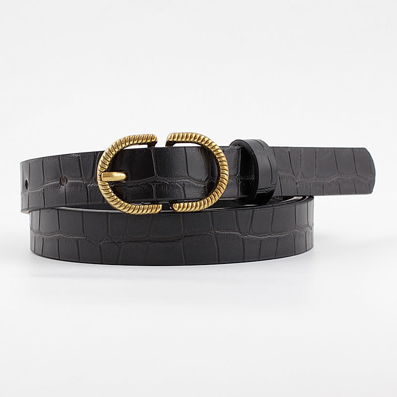 European and American personalized retro belt