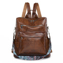 Vintage Student Schoolbag Leisure Multifunctional Women's Backpack