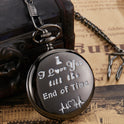 Engraving Vintage Quartz Pocket Watch Pendant Vintage Pocket Watch