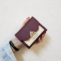 Women's Fashion Simple Folding Clashing Wallet