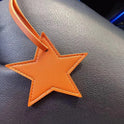 Leather Five-pointed Star Keychain Pendant Bag Ornament