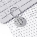 Creative Thanksgiving Father Stainless Steel Lettering Keychain