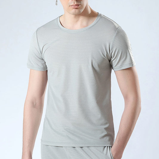 All-match Mesh Men's Short-sleeved Top