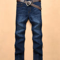 Korean men's straight jeans men's denim trousers